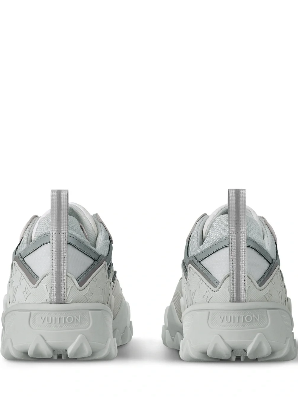 Louis Vuitton Rush Sneaker In Argent Size 7/37 Gray Silver Chunky Made In Italy